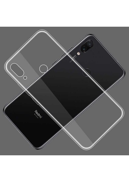 Xiaomi Redmi Note 7 Kılıf Için Tasarlanan Kristal Şeffaf Kaymaz Silikon Kılıf