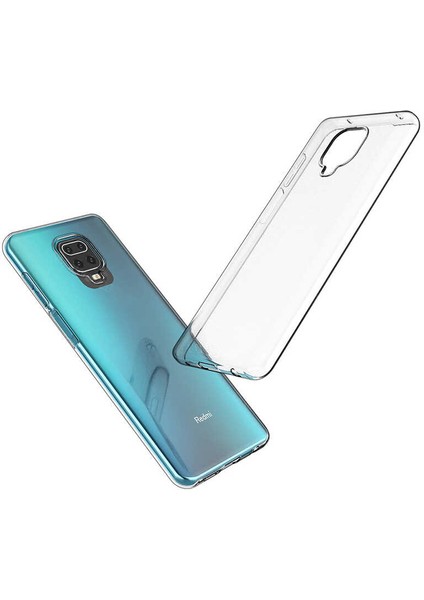 Xiaomi Redmi Note 9s Kılıf Için Tasarlanan Kristal Şeffaf Kaymaz Silikon Kılıf