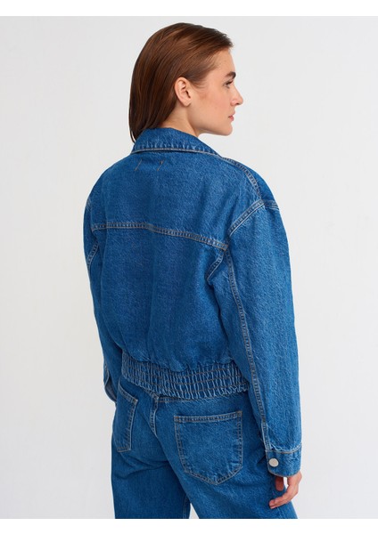 65306 Altı Lastikli Kot Mont-Mavi