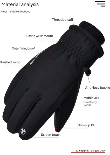 Kış Outdoor Düşük Sıcaklık Soğuk Korumalı Kayak Eldivenleri (Yurt Dışından) indirimleri