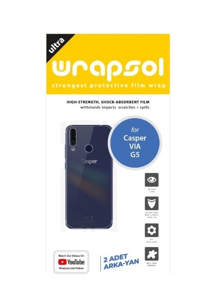 Casper Vıa G5 Arka Yan Koruyucu Darbe Emici Poliüretan Film Amerika Üretimi