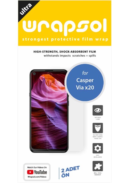 Casper Vıa X20 Ekran Koruyucu Darbe Emici Poliüretan Film Amerika Üretimi fiyatları
