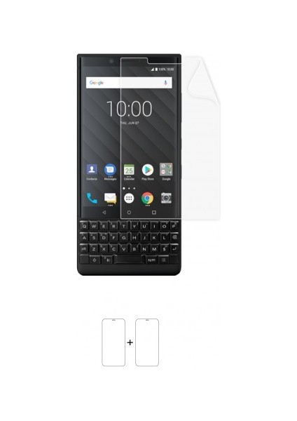 Blackberry Key 2 Ekran Koruyucu Darbe Emici Poliüretan Film Amerika Üretimi