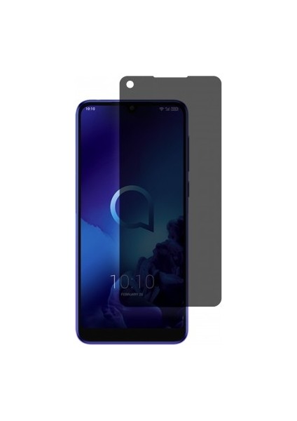 Alcatel 3 2019 Mat Hayalet Ekran Koruyucu Yandan Bakınca Görünmeyen Ekran Privacy Ekran Koruyucu