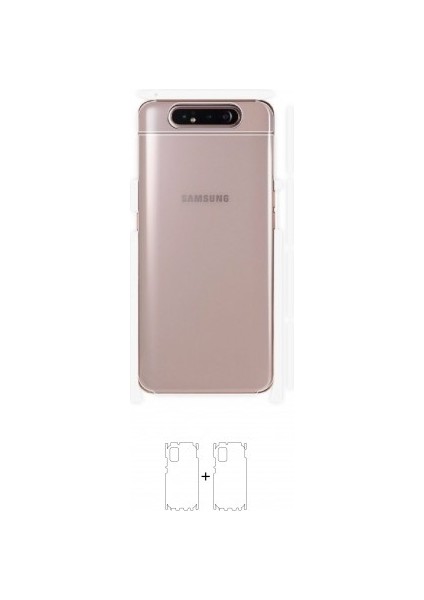 Galaxy A80 Arka Yan Koruyucu Darbe Emici Poliüretan Film Amerika Üretimi