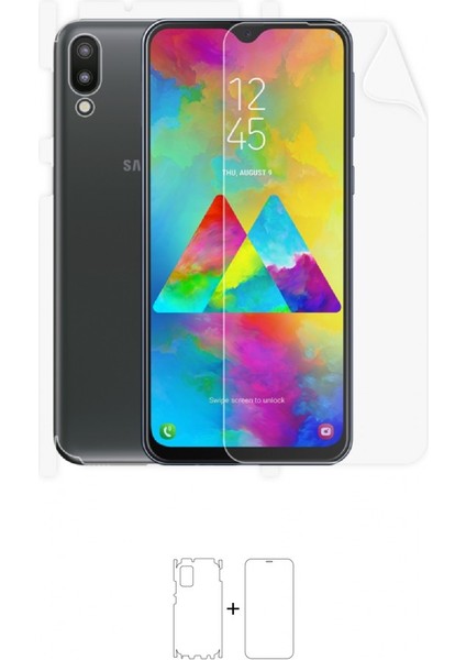 Galaxy M20 Full Body Ekran Koruyucu Ön Arka Yan Darbe Emici Poliüretan Film