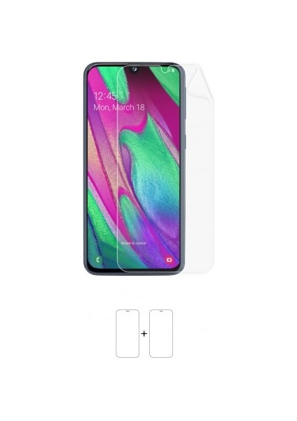 Galaxy A40 Ekran Koruyucu Darbe Emici Poliüretan Film Amerika Üretimi