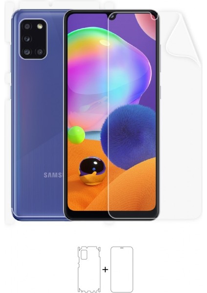 Galaxy A31 Full Body Ekran Koruyucu Ön Arka Yan Darbe Emici Poliüretan Film