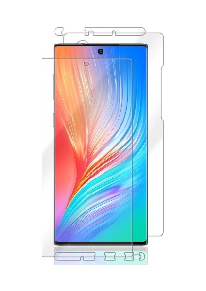 Galaxy Note 10 Plus Ön-Arka Jelatin Tam Koruma