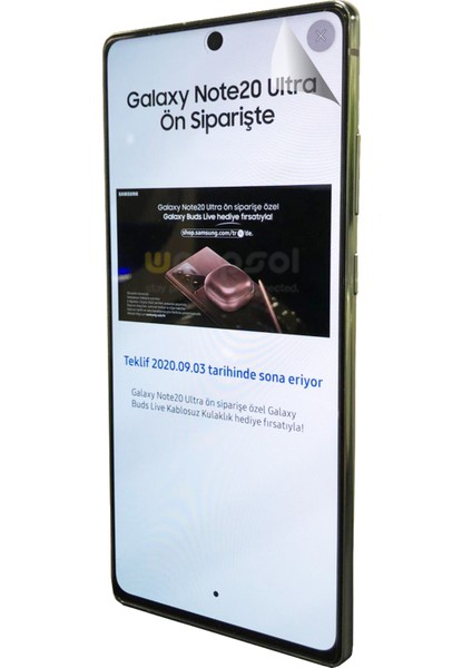 Galaxy Note 20 Ekran Koruyucu Darbe Emici Poliüretan Film Amerika Üretimi