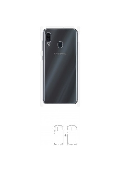 Galaxy A30 Arka Yan Koruyucu Darbe Emici Poliüretan Film Amerika Üretimi