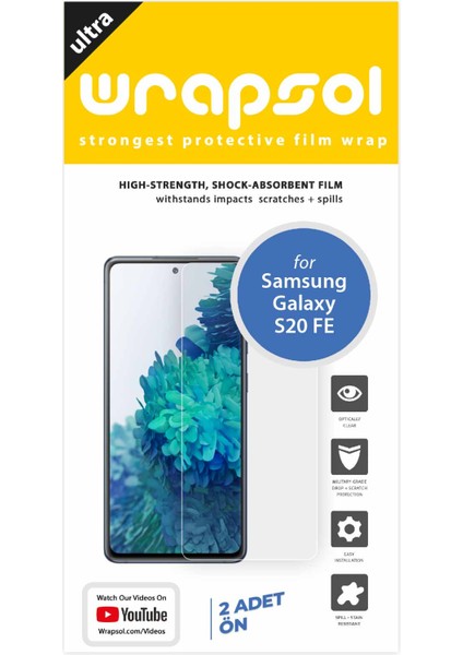 Galaxy S20 Fe Ekran Koruyucu Darbe Emici Poliüretan Film Amerika Üretimi fiyatları