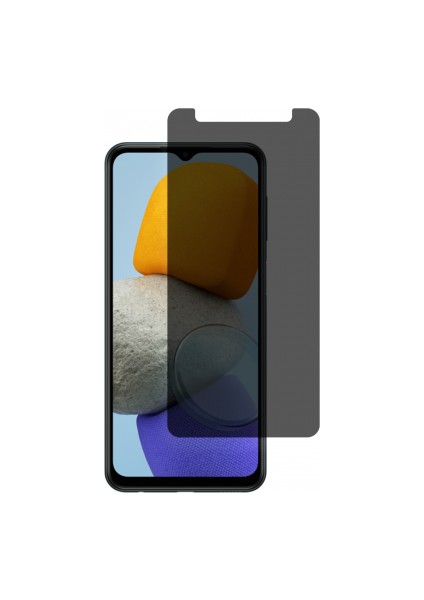 Galaxy M23 Mat Hayalet Ekran Koruyucu Yandan Bakınca Görünmeyen Ekran Privacy Ekran Koruyucu