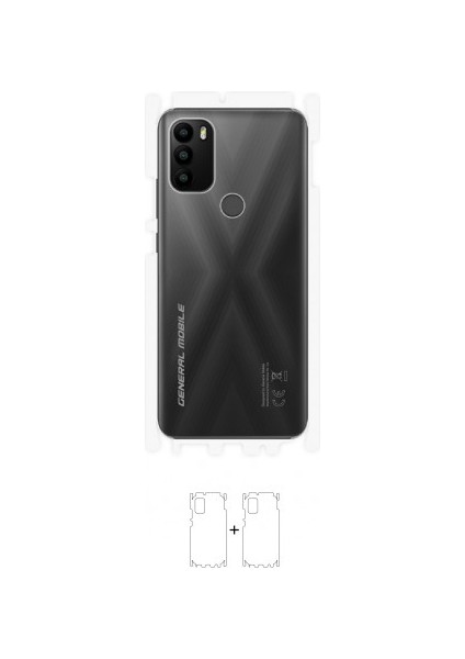 General Mobile Gm 21 Plus Arka Yan Koruyucu Darbe Emici Poliüretan Film Amerika Üretimi