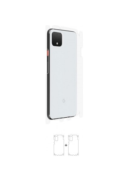 Google Pixel 4xl Arka Yan Koruyucu Darbe Emici Poliüretan Film Amerika Üretimi