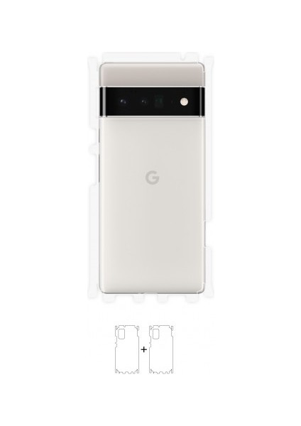 Google Pixel 6 Pro Arka Yan Koruyucu Darbe Emici Poliüretan Film Amerika Üretimi