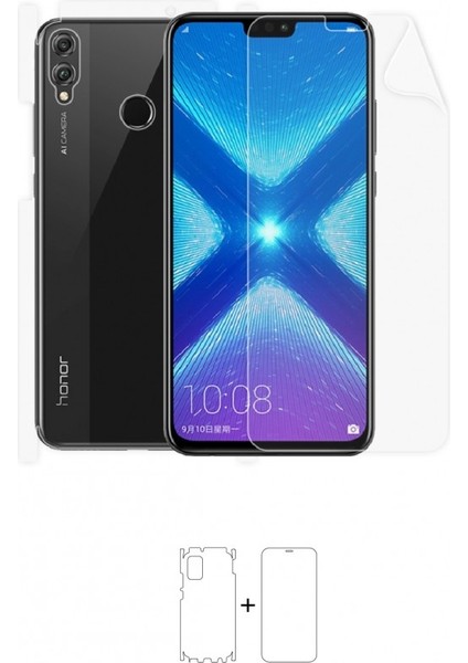 Honor 8x Full Body Ekran Koruyucu Ön Arka Yan Darbe Emici Poliüretan Film
