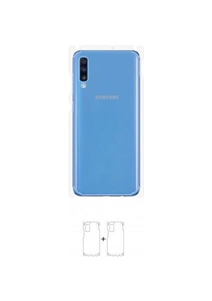 Galaxy A70 Arka Yan Koruyucu Darbe Emici Poliüretan Film Amerika Üretimi