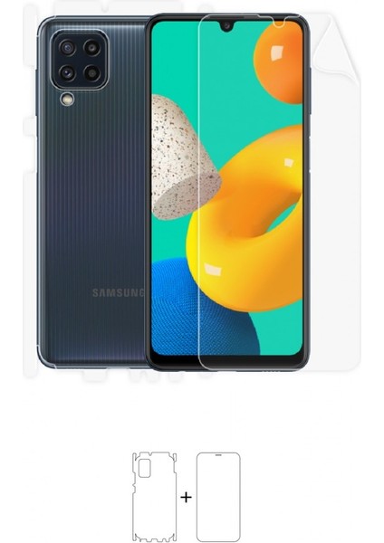 Galaxy M32 Full Body Ekran Koruyucu Ön Arka Yan Darbe Emici Poliüretan Film