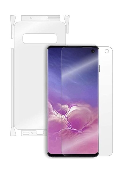 Galaxy S10 Lite Full Body Ekran Koruyucu Ön Arka Yan Darbe Emici Poliüretan Film