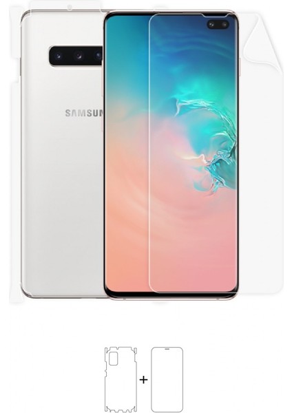 Galaxy S10 Plus 5g Full Body Ekran Koruyucu Ön Arka Yan Darbe Emici Poliüretan Film