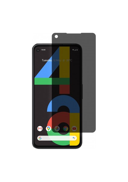 Google Pixel 4A Mat Hayalet Ekran Koruyucu Yandan Bakınca Görünmeyen Ekran Privacy Ekran Koruyucu