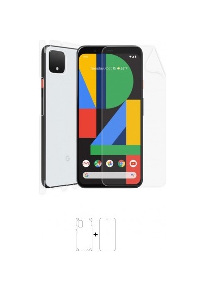 Google Pixel 4xl Full Body Ekran Koruyucu Ön Arka Yan Darbe Emici Poliüretan Film