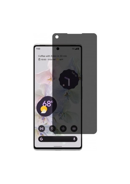Google Pixel 6 Pro Mat Hayalet Ekran Koruyucu Yandan Bakınca Görünmeyen Ekran Privacy Ekran Koruyucu