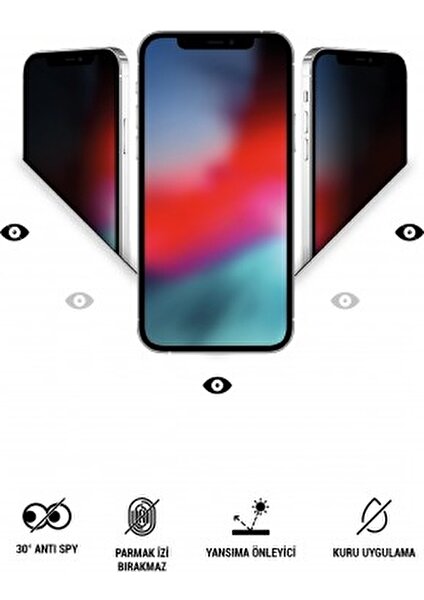Galaxy S22 Plus Mat Hayalet Ekran Koruyucu Yandan Bakınca Görünmeyen Privacy Ekran Koruyucu