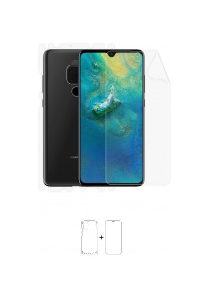 Huawei Mate 20 Full Body Ekran Koruyucu Ön Arka Yan Darbe Emici Poliüretan Film