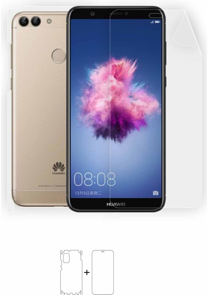 Huawei P Smart 2018 Full Body Ekran Koruyucu Ön Arka Yan Darbe Emici Poliüretan Film