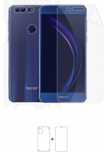 Honor 8 Full Body Ekran Koruyucu Ön Arka Yan Darbe Emici Poliüretan Film