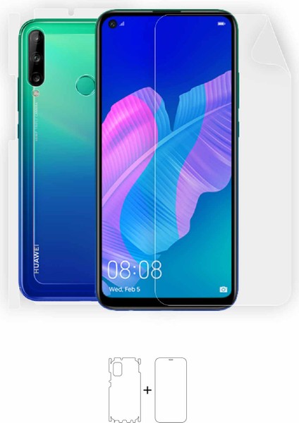 Huawei P40 Lite E Full Body Ekran Koruyucu Ön Arka Yan Darbe Emici Poliüretan Film