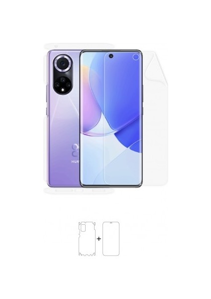 Huawei Nova 9 Full Body Ekran Koruyucu Ön Arka Yan Darbe Emici Poliüretan Film