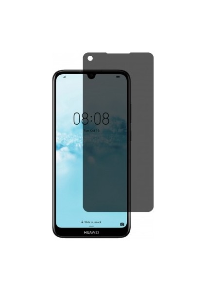 Huawei Y6 Prime 2019 Mat Hayalet Ekran Koruyucu Yandan Bakınca Görünmeyen Privacy Ekran Koruyucu