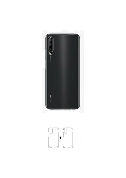 Huawei P Smart Pro 2020 Arka Yan Koruyucu Darbe Emici Poliüretan Film Amerika Üretimi