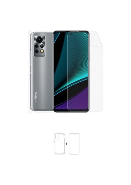 Infinix Note 11S Full Body Ekran Koruyucu Ön Arka Yan Darbe Emici Poliüretan Film