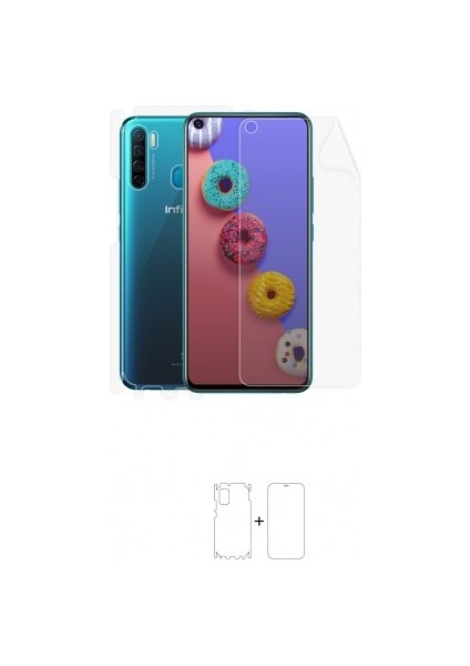 Infinix S5 X652 Full Body Ekran Koruyucu Ön Arka Yan Darbe Emici Poliüretan Film