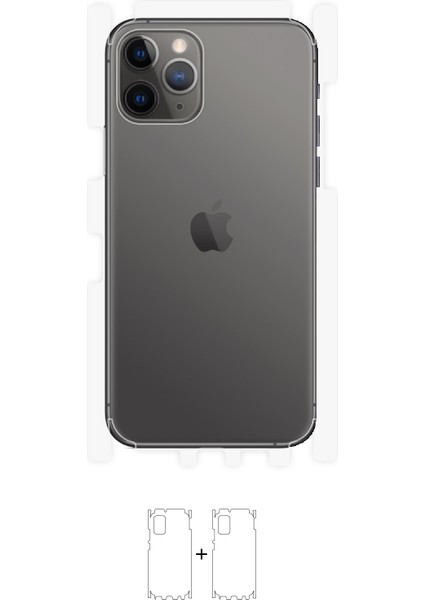 iPhone 11 Pro Arka Yan Koruyucu Darbe Emici Poliüretan Film Amerika Üretimi