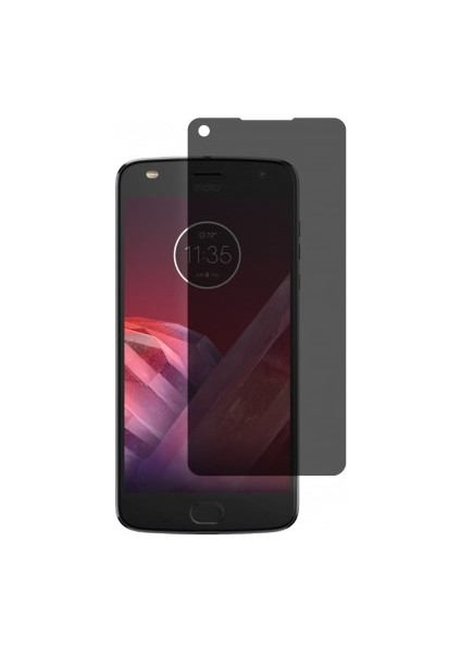 Motorola Z2 Mat Hayalet Ekran Koruyucu Yandan Bakınca Görünmeyen Ekran Privacy Ekran Koruyucu