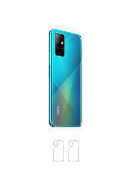 Infinix Note 8 Arka Yan Koruyucu Darbe Emici Poliüretan Film Amerika Üretimi