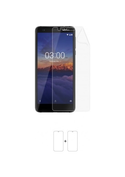 Nokia 3.1 Ekran Koruyucu Darbe Emici Poliüretan Film Amerika Üretimi