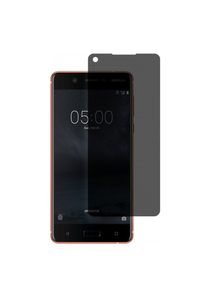 Nokia 5 Mat Hayalet Ekran Koruyucu Yandan Bakınca Görünmeyen Ekran Privacy Ekran Koruyucu