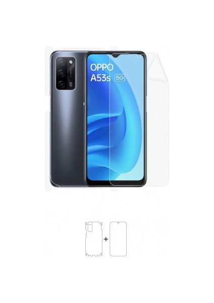 Oppo A53S 5g Full Body Ekran Koruyucu Ön Arka Yan Darbe Emici Poliüretan Film