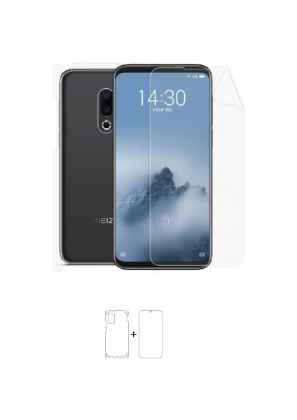Meizu 16TH Full Body Ekran Koruyucu Ön Arka Yan Darbe Emici Poliüretan Film