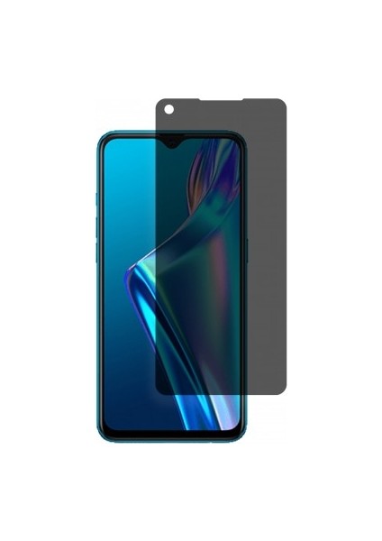 Oppo A12S Mat Hayalet Ekran Koruyucu Yandan Bakınca Görünmeyen Ekran Privacy Ekran Koruyucu