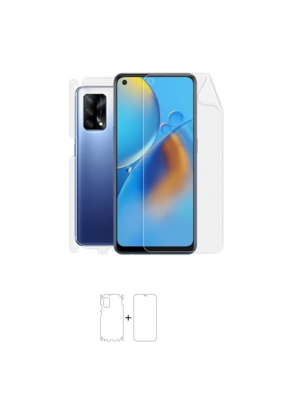 Oppo A74 Full Body Ekran Koruyucu Ön Arka Yan Darbe Emici Poliüretan Film