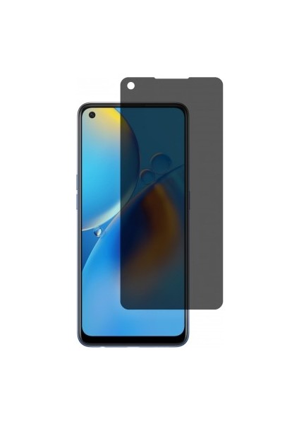 Oppo A74 Mat Hayalet Ekran Koruyucu Yandan Bakınca Görünmeyen Ekran Privacy Ekran Koruyucu