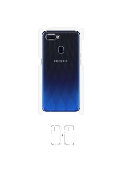Oppo F9 Arka Yan Koruyucu Darbe Emici Poliüretan Film Amerika Üretimi