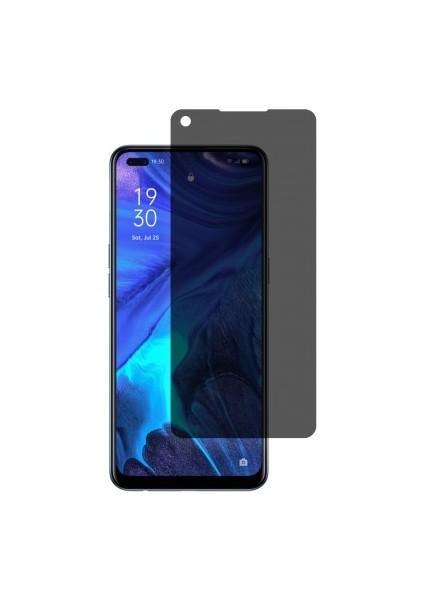 Oppo Reno 4 Mat Hayalet Ekran Koruyucu Yandan Bakınca Görünmeyen Ekran Privacy Ekran Koruyucu